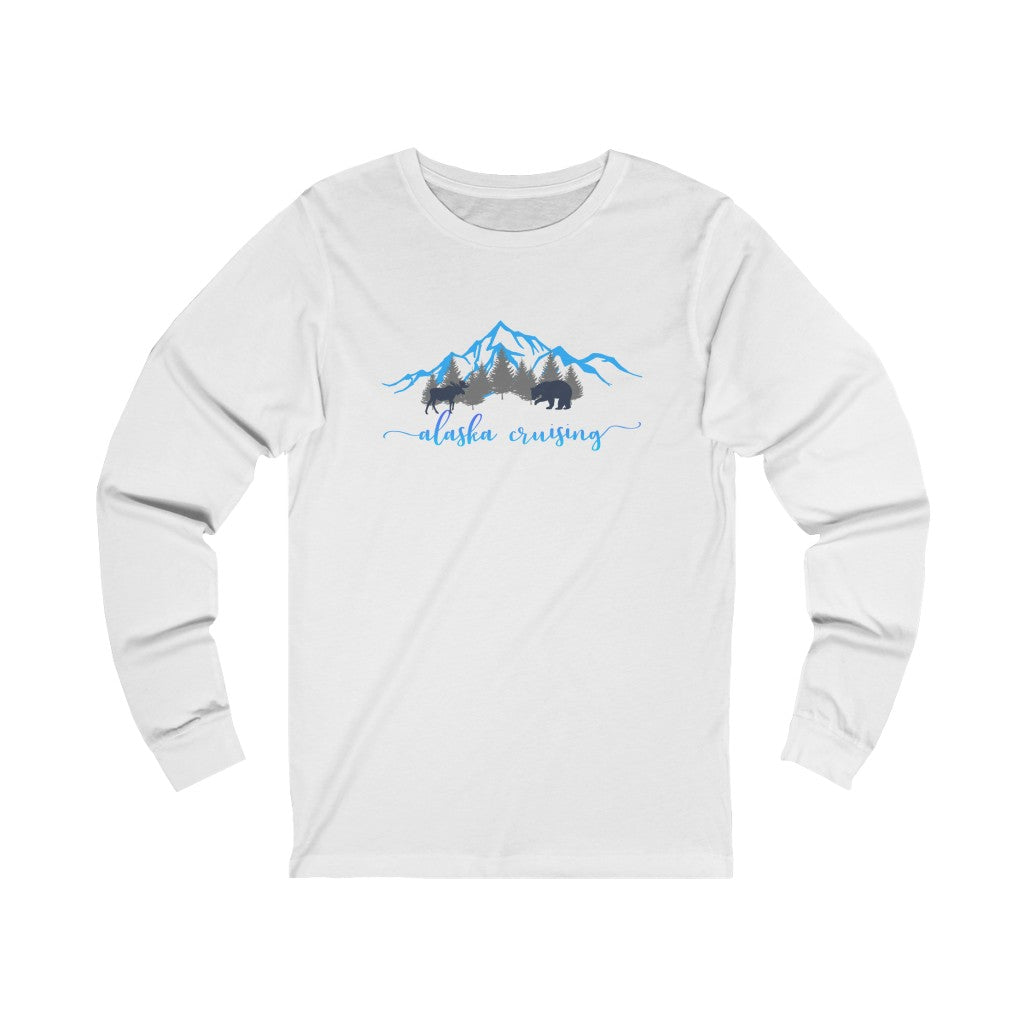 Unisex Alaska Cruising Long Sleeve T-Shirt - thecruisenavigator.com