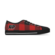 Women's Alaska Plaid Low Top Sneakers - thecruisenavigator.com