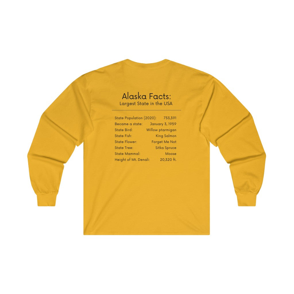 Alaska Facts Unisex Long Sleeve T-Shirt - thecruisenavigator.com